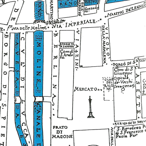 Fig. 1 Mappa di A. Mitelli
